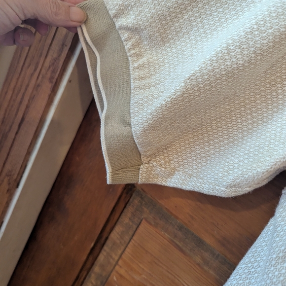 Tan Textured Polo Shirt with Collar - Picture 3 of 8